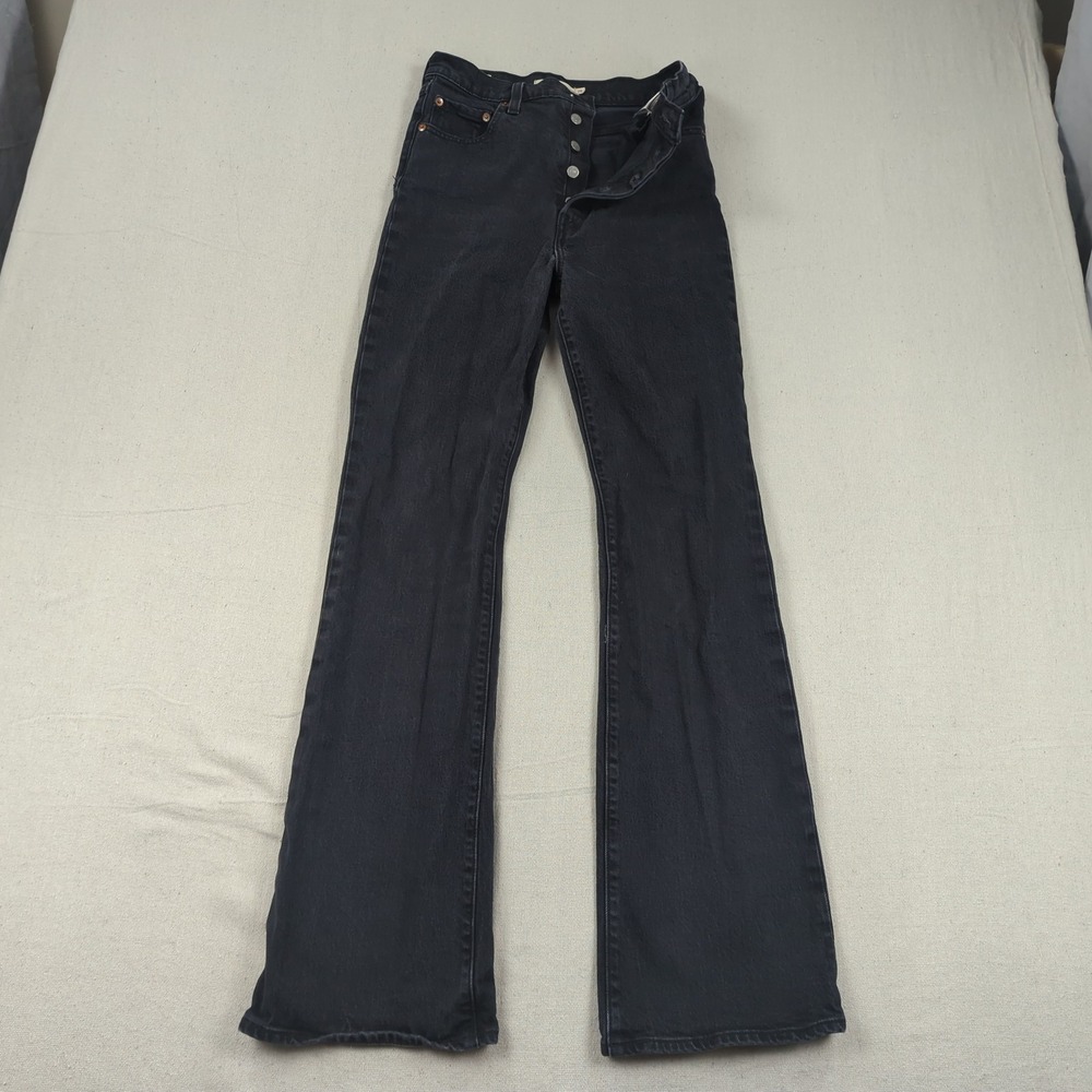 Levis Jeans Womens 26‎ Black Ribcage Boot Cut Premium Western
